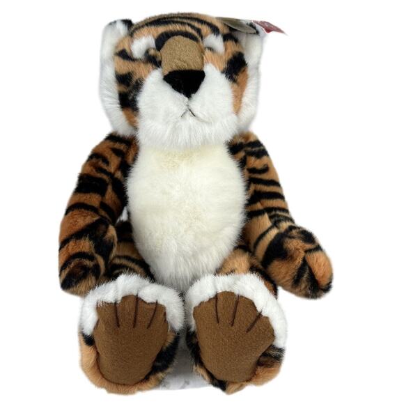 Tickles The Bengal Tiger Russ Berrie 16" Weighted Stuffed Animal Plush Vintage - Picture 1 of 12